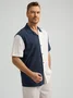 Hardaddy® Cotton Paneled Contrast Short Sleeve Casual Shirt