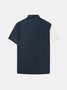 Hardaddy® Cotton Paneled Contrast Short Sleeve Casual Shirt