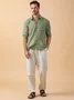 Cotton Chest Pocket Long Sleeve Casual Shirt