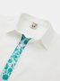 Cotton Plain Stitching Floral Long Sleeve Casual Shirt
