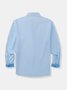 Stitching Contrast Color Long Sleeve Casual Shirt