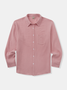 Cotton Plain Chest Pocket Long Sleeve Casual Shirt