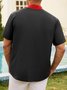 Mens Geometric Print Casual Short Sleeve Shirt Hawaiian Shirt