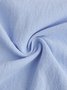 Contrast Color Long Sleeve Shirt Casual Style Cotton Linen Lapel Top