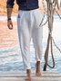 Casual Cotton-Blend Casual Pants