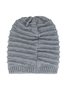 Casual Simple Striped Warm Knitted Hat