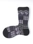 Trendy Retro Ethnic Style Double Stitch Socks
