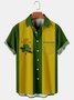 Mens St. Patrick's Day Printed Casual Breathable Hawaiian Short Sleeve Shirt
