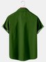 Mens St. Patrick's Day Printed Casual Breathable Hawaiian Short Sleeve Shirt