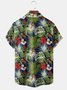 Men's Vintage Parrot Print Casual Breathable Hawaiian Short Sleeve Shirt