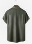 Men's Gradient Patchwork Print Anti-Wrinkle Moisture Wicking Fabric Fashion Lapel Short Sleeve Shirts