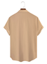 Cotton Linen Style Geometric Color Block Music Guitar Print Men's Cotton Linen Short Sleeve Shirt