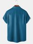 Big Size Geometric Short Sleeve Bowling Shirt
