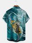 Ocean Surf Chest Pocket Short Sleeve Hawaiian Shirt