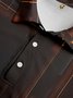 Ombre Stripe Button Short Sleeve Polo Shirt