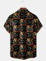 Cinco De Mayo Skull Chest Pocket Short Sleeve Hawaiian Shirt