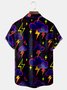 Lightning Chest Pocket Short Sleeve Hawaiian Shirt