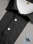 Geometric Color Block Button Short Sleeve Bowling Polo Shirt
