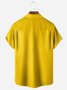 Little Yellow Duck Chest Pocket Short Sleeve Bowling Shirt