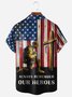 Veterans Memorial Day Chest Pocket Short Sleeve Shirt