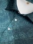 Dark Pattern Button Short Sleeve Polo Shirt