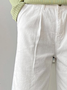Plain Cotton Bermuda Shorts