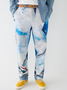 Abstract Print Casual Pants