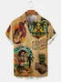 Mens Beach Print Casual Breathable Hawaiian Short Sleeve Shirt