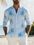 Moisture Wicking Coconut Tree Long Sleeve Hawaiian Shirt