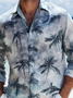 Moisture Wicking Coconut Tree Hawaiian Long Sleeve Shirt