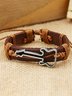 Mens Vacation Guitar Jewelry Accessories Leather Bracelet