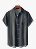 Men's Coconut Stripe Print Fashion Lapel Short Sleeve Hawaiian Shirt