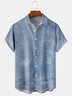Men's Casual Front Button Soft Breathable Chest Pocket Casual Hawaiian Shirt