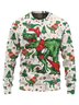Ugly Christmas Dinosaur Crew Neck Sweatshirt