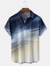 3D Lines Chest Pocket Short Sleeve Shirt
