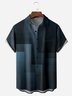 Dark Geo Chest Pocket Short Sleeve Casual Shirt