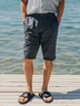 Cotton Plain Bermuda Shorts